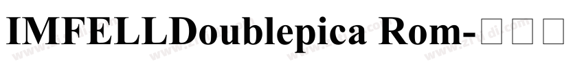 IMFELLDoublepica Rom字体转换